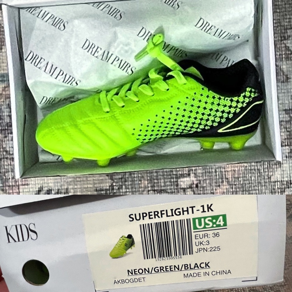 Boys cleats. BRAND NEW IN BOX